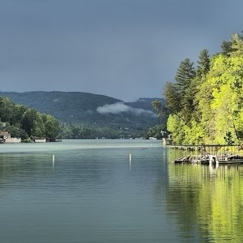 LakeHouse Restaurant - What we see from the tables - New American Near Me - Lake Lure, North Carolina