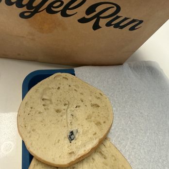 Jeff’s Bagel Run - That black thing was a piece of black latex/nitrile glove cooked into the dough - Bagels Near Me - Clermont, Florida Jeff’s Bagel Run - That black thing was a piece of black latex/nitrile glove cooked into the dough - Bagels Near Me - Clermont, Florida