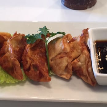 Thai Tea Asian Fusion Cafe - Potstickers. Slightly overlooked but good filling - Thai Near Me - Irving, Texas Thai Tea Asian Fusion Cafe - Potstickers. Slightly overlooked but good filling - Thai Near Me - Irving, Texas