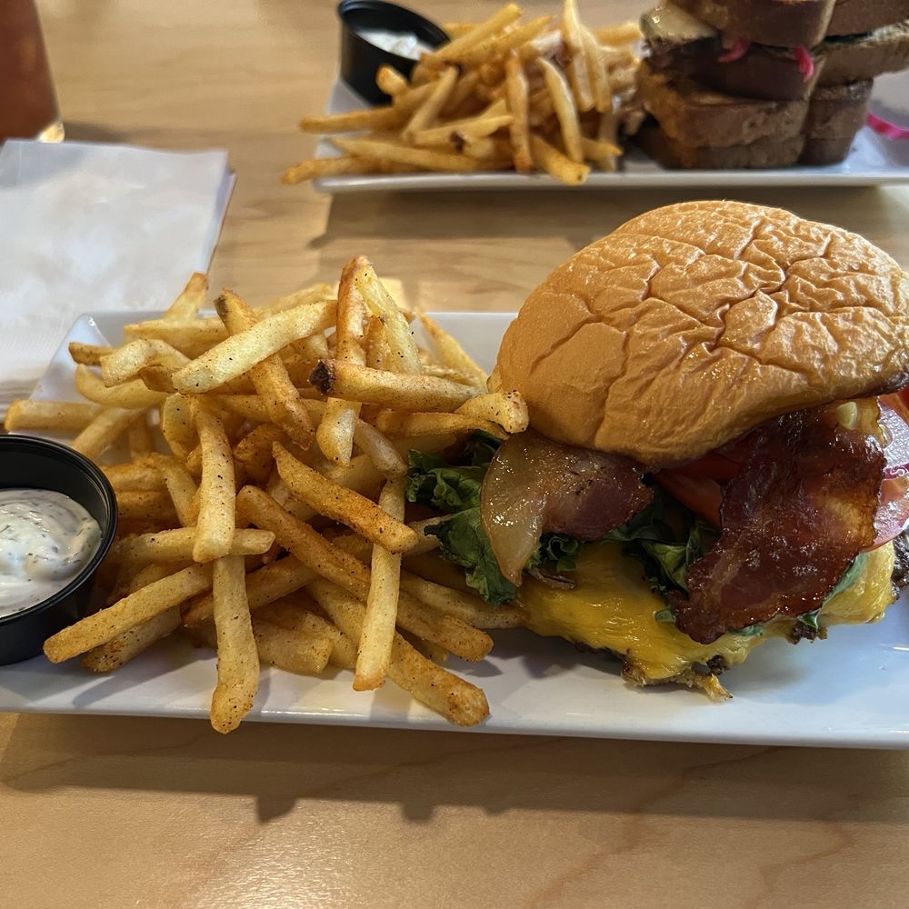 Valiant The Sandwich - Cindy burger with fries and a side order of Ranch - Sandwiches Near Me - Salem, Oregon Valiant The Sandwich - Cindy burger with fries and a side order of Ranch - Sandwiches Near Me - Salem, Oregon