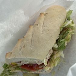 Adirondack Corner Store - Turkey on a sub roll. Lots of veggies.