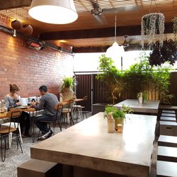 One Misty Guy - Courtyard seating