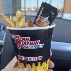 Penn Station East Coast Subs - Fries were pretty good