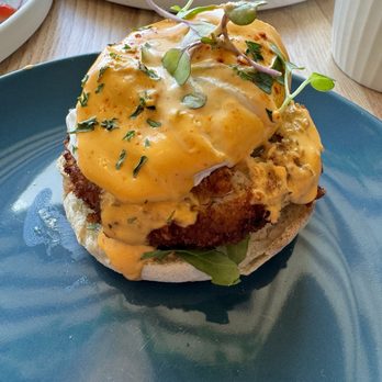 Taste & Glory - My share of the 2 piece Crabcake Benedict. - Breakfast & Brunch Near Me - San Mateo, California Taste & Glory - My share of the 2 piece Crabcake Benedict. - Breakfast & Brunch Near Me - San Mateo, California