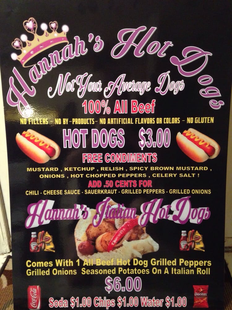 Hannahs Hot Dogs Logo
