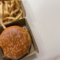 McDonald's - Great if you like hair in your burger. No, not mine. It was under the bun. Barf.