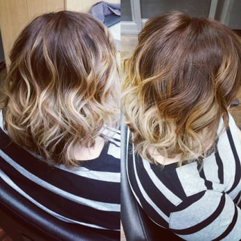 Balayage Hair Color With A Shattered Bob Haircut By Janna Yelp