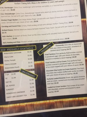 Menu photo 2 Perfect Timing Bar & Grill Owens Cross Roads, AL Menu photo 2 Perfect Timing Bar & Grill Owens Cross Roads, AL