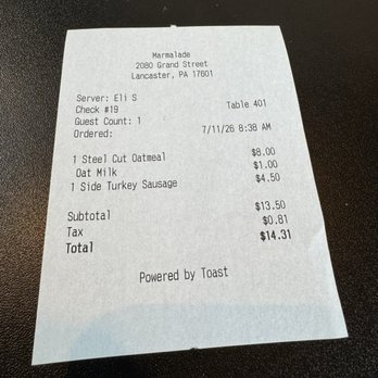 Marmalade - Breakfast & Brunch Near Me - Lancaster, Pennsylvania