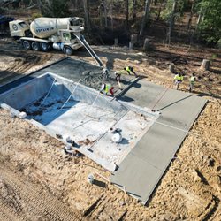 Patriot Pools Annapolis - Progress Picture of a pool in Caroline County ( Eastern Shore Md)