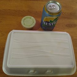 Bawarchee - Takeout order. Styrofoam, gah! At least they line the bottom with aluminum foil.