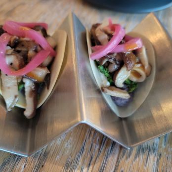 Vicia - Rutabaga shell, mushrooms, pickled onions - New American Near Me - St. Louis, Missouri Vicia - Rutabaga shell, mushrooms, pickled onions - New American Near Me - St. Louis, Missouri