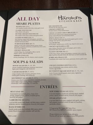 Menu photo 3 Harold's Kitchen & Bar Richmond, BC