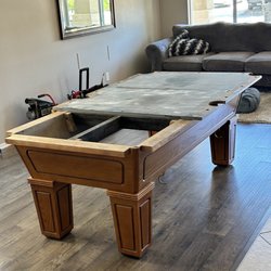 Perfection Billiards - Setting the table up