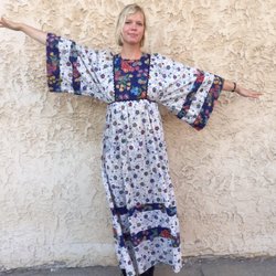 Glad Rags - Awesome 1970s Boho Maxi Dress at Glad Rags