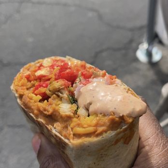 Fatima's Grill - Cheeto burrito pollo (Ignore my ashy hand i was playing in flour) - Mediterranean Near Me - Downey, California