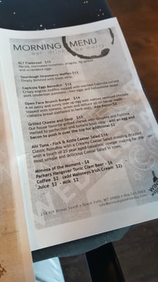 Menu photo 3 5th & Wine  Great Falls, MT