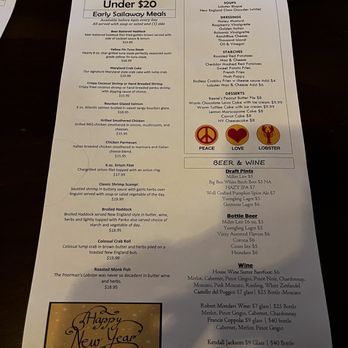 Fairgrounds Hotel - Menu - Seafood Near Me - Allentown, Pennsylvania