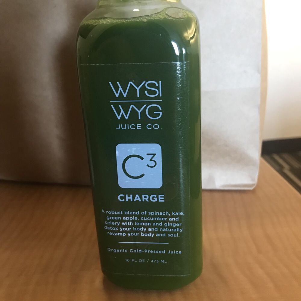 WYSIWYG Juice - Very green! This is for someone who really wants a healthy drink. The Celery is strong. - Juice Bars & Smoothies Near Me - Mankato, Minnesota WYSIWYG Juice - Very green! This is for someone who really wants a healthy drink. The Celery is strong. - Juice Bars & Smoothies Near Me - Mankato, Minnesota