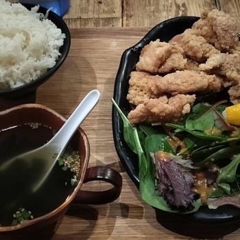 Ramen Tatsu - Japanese style fried chicken combo (with soup and rice) - Ramen Near Me - Las Vegas, Nevada Ramen Tatsu - Japanese style fried chicken combo (with soup and rice) - Ramen Near Me - Las Vegas, Nevada