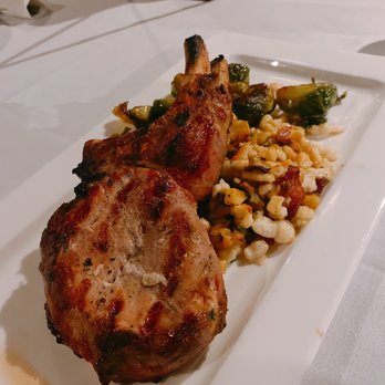 Ocean 362 - Double bone pork chop - Caribbean Near Me - St. John, Virgin Islands