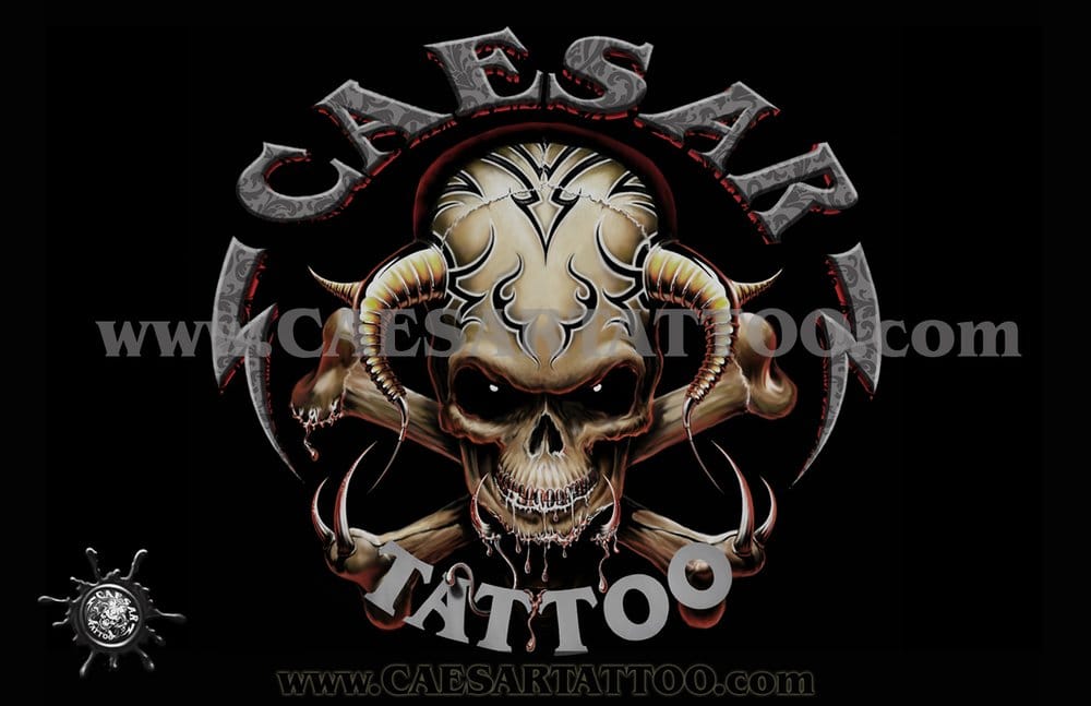 Caesar Tattoo Logo