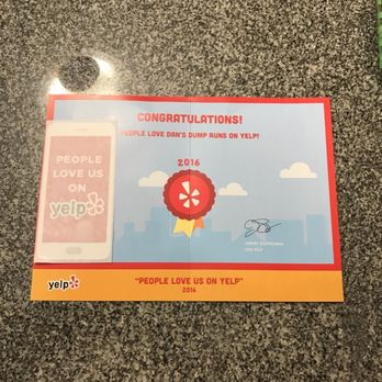 Dan's Dump Runs - Thanks for all the great reviews, yelp has bestowed us with an award. We will keep the hard work. Thanks Dan's Dump Runs LLC (860)-389-6329 - Junk Removal & Hauling Near Me - Mystic, Connecticut