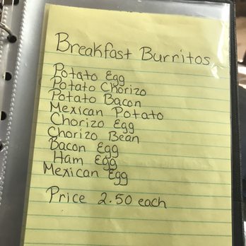 El Comal Corner - a list of breakfast burritos - Tex-Mex Near Me - San Angelo, Texas