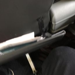 Broken seat back Broken seat back