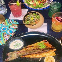 branzino was 10/10!! he had chicken and salad which he really enjoyed so 10/10 for both meals! branzino was 10/10!! he had chicken and salad which he really enjoyed so 10/10 for both meals!