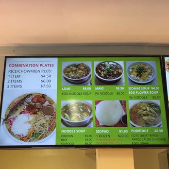 Little Ongpin - Menu 7/2017 - Filipino Near Me - Los Angeles, California