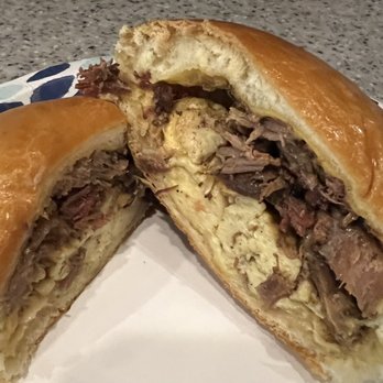 Main St. Donuts & Kolaches - Brisket and egg kolache - Donuts Near Me - Blanco, Texas