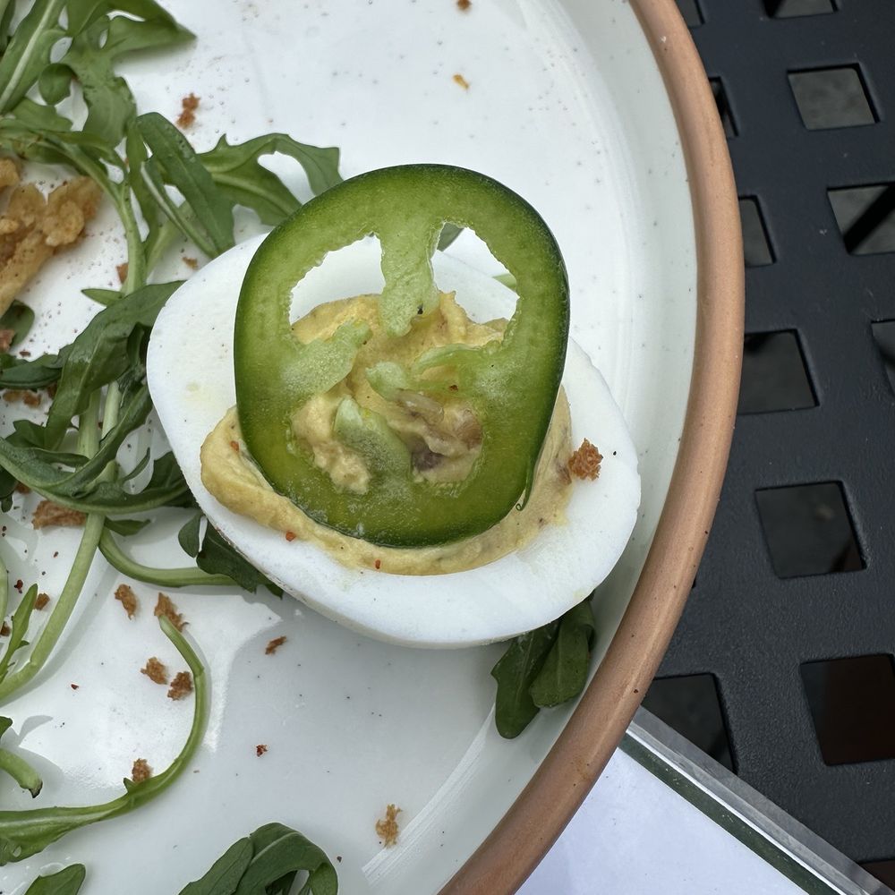 Jalapeño deviled egg