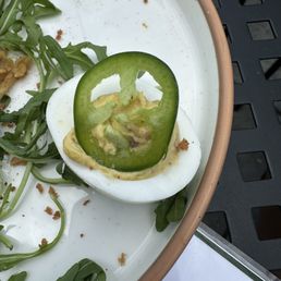 Jalapeño deviled egg Jalapeño deviled egg