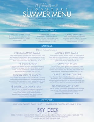 Menu photo 2 SkyDeck Kalamazoo, MI Menu photo 2 SkyDeck Kalamazoo, MI