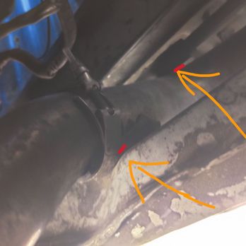 Luis Mufflers - Contact points between crossmember and stabilizer bar - Auto Repair Near Me - Los Angeles, California Luis Mufflers - Contact points between crossmember and stabilizer bar - Auto Repair Near Me - Los Angeles, California