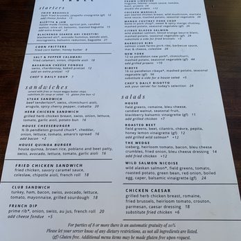 Amaro's Table - Menu - New American Near Me - Vancouver, Washington