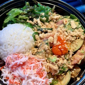 Poke Bar - Medium bowl with salmon tuna - Poke Near Me - Suwanee, Georgia