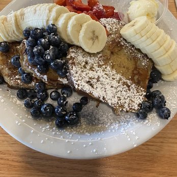 Batter Up Pancakes - Full picture of my Banana Bread French Toast. Absolutely delicious. If you're not a big eater it's shareable. - Pancakes Near Me - Clovis, California