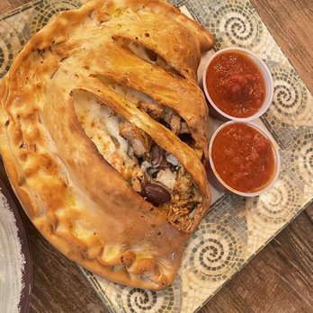 Olive Branch - Chicken Calzone - Mediterranean Near Me - Greenwood, South Carolina Olive Branch - Chicken Calzone - Mediterranean Near Me - Greenwood, South Carolina