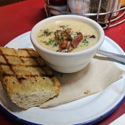 Potato bacon soup of the day Potato bacon soup of the day