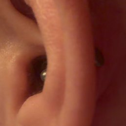 Crocked/angled piercing . Crocked/angled piercing .