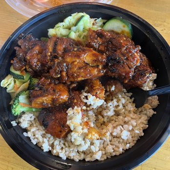 Teriyaki Madness - Two Protein Bowl- Large Size Only Spicy Chicken Teriyaki Bowl - Japanese Near Me - Marina, California Teriyaki Madness - Two Protein Bowl- Large Size Only Spicy Chicken Teriyaki Bowl - Japanese Near Me - Marina, California