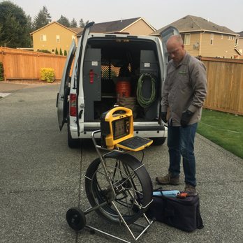 Sewer Inspector - Mike Shafer, owner and operator, getting ready to start an inspection. - Home Inspectors Near Me