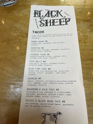 Menu photo 7 Black Sheep Bellingham, WA
