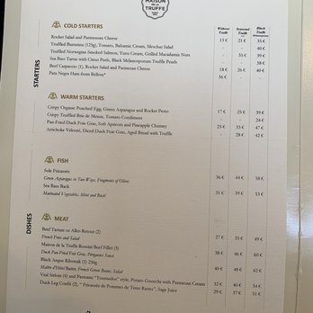 La Maison de la Truffe - Menu - French Near Me - Paris, 75 La Maison de la Truffe - Menu - French Near Me - Paris, 75
