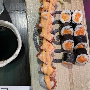 Yakitori Sake House - Red Dragon Roll and Salmon Roll - Sushi Bars Near Me - Boca Raton, Florida Yakitori Sake House - Red Dragon Roll and Salmon Roll - Sushi Bars Near Me - Boca Raton, Florida