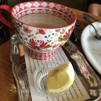 La Bicyclette - Just hot water and lemon!  Such a cute cup! - French Near Me - Carmel, California