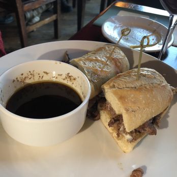 Heck's Tavern - Prime Rib sandwich with bomb au jus. - American Near Me - Tabernash, Colorado