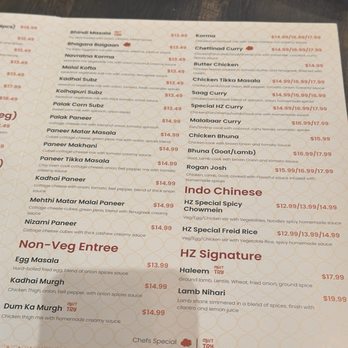 Hyderabadi Zaiqa - Menu - Indian Near Me - New York, New York